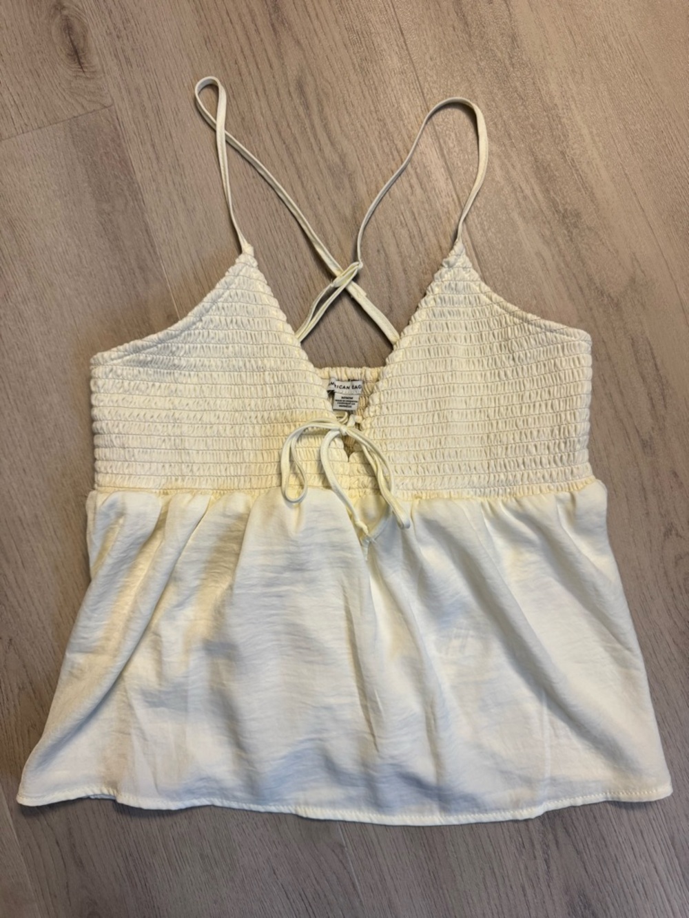 American Eagle Outfitters Cream V-Neck Cami